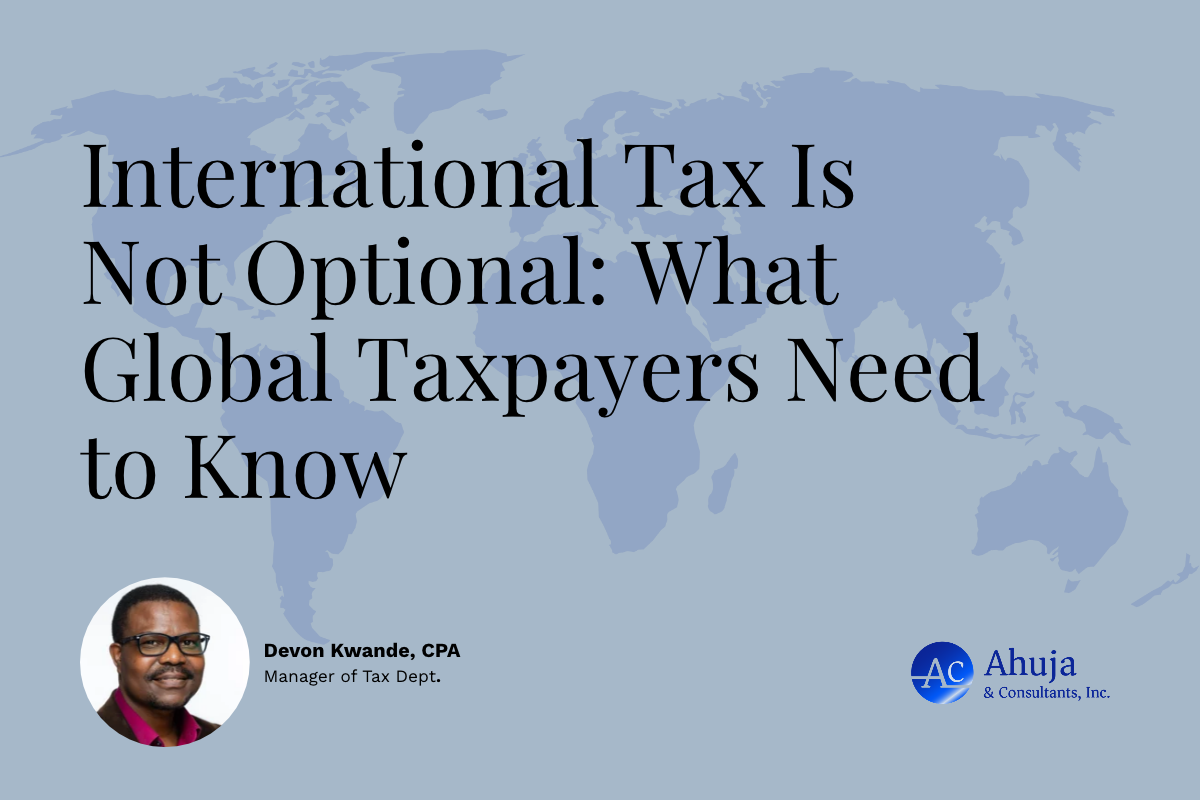 International Tax Is Not Optional Title Card